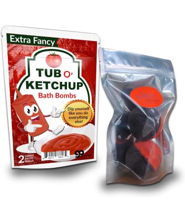 XL Black Cherry Ketchup Bath Bombs for Men - Handcrafted in America - 2 Pack - Buy Online on GoSupps.com