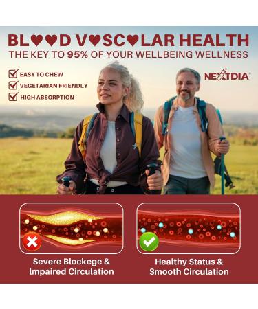 Nextdia Red Yeast Rice Gummies 2400MG with CoQ10 + Calcium Citrate Gummies 1200mg - Buy Online on GoSupps.com