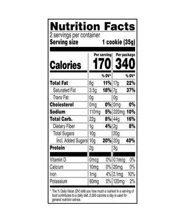 Grandma's Chocolate Chip Cookies 2.5 oz (Pack of 60) - Bulk Soft Baked Treats - Buy Online on GoSupps.com