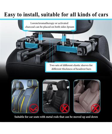 Adjustable Car Headrest for Kids & Adults - 180 Breathable Leather Neck Support for Long Trips (Black) - Buy Online on GoSupps.com