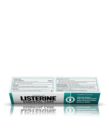 Listerine Essential Care Toothpaste - Powerful Mint Gel for Anti Plaque Gingivitis & Cavities - 125 ml - International Shipping Available - Buy Online on GoSupps.com