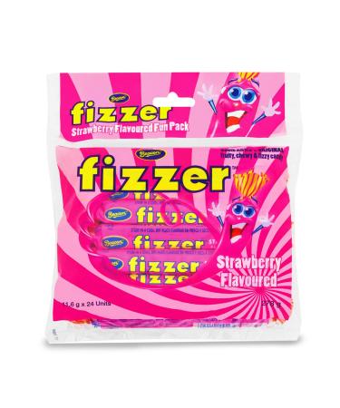 Beacon Fizzer Dubbles - Fruit Candy for Party Bags - Fruit Chews Chewing Treats for Kids and Adults - 278g Strawberry Flavour Fruit Strawberry