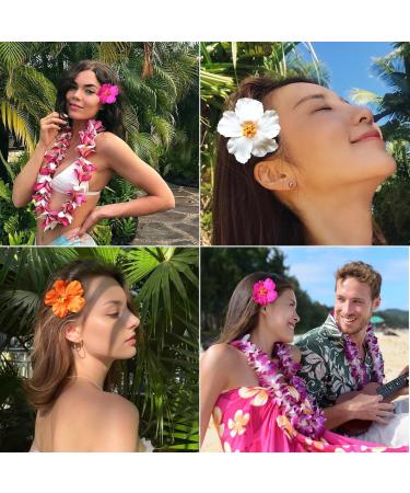 3 Pieces Hawaiian Plumeria Flower Hair Clips Frangipani Artificial Clips Foam Flower Clips for Women Bridal Wedding Luau Beach Tropical Party Decoration 3.15-3.54 Inch (Multi-color) - Buy Online on GoSupps.com