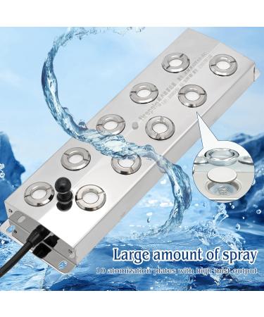 Buy Muyirted 10-Head Ultrasound Fog Maker - 7L/h Humidifier with 400W Power for Gardens & Landscapes - Ideal for Glass Containers | International Shipping Available - Buy Online on GoSupps.com