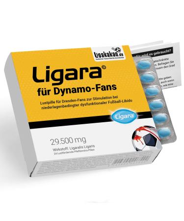 Ligara -pleasure pills for dynamo fans with limited football libido |Peppermint pills |Increase the desire for football |For Dresden fans after defeats |By leaga-ligakao.de 1x league for Dresden fans (single dose)