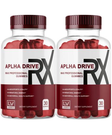 (2 Pack) Alpha DriveRX Gummies Alpha DriveRX Advanced Formula Alpha DriveRX Gummy 60 Gummies for 2 Months
