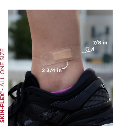 Band-Aid Skin-Flex Adhesive Bandages - 25 Count Pack - Flexible, Sterile Bandages for Minor Cuts, Scrapes, and Burns - Ideal for Fingers, Hands, and Knees - Buy Online on GoSupps.com