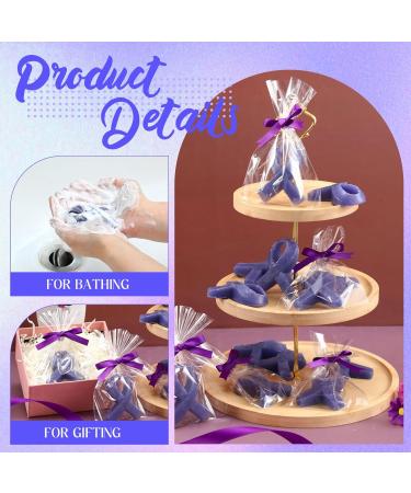 Demissle 30 Set Purple Ribbon Gifts - Soaps for Domestic Violence Pancreatic Cancer & Lupus Awareness | Memorial & Charity Campaign Supplies - Buy Online on GoSupps.com