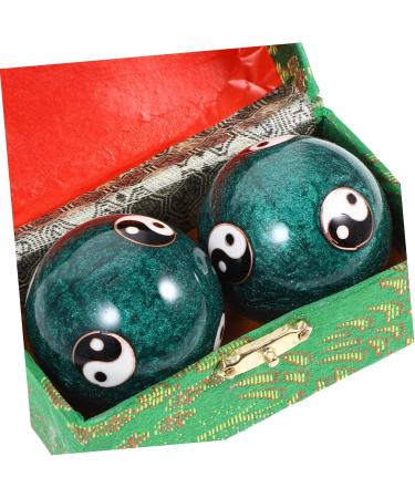 Gleavi 8 STK Health Massage Handball Magnetic Baoding Balls - Stress Relief Massage Balls for Adults | Hand Therapy & Relaxation - Buy Online on GoSupps.com