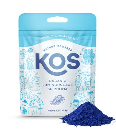 KOS Organic Luminous Blue Spirulina Powder 1.4 oz (40 g)