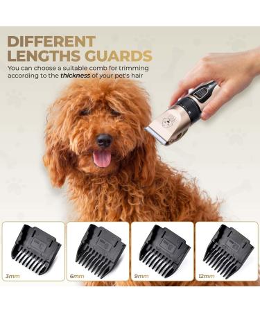 Global Tech Rechargeable Pet Clippers for Dogs Cats - Professional Grooming Kit for Thick Hair/Coats - Buy Online on GoSupps.com
