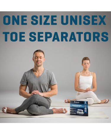 Ballotte Premium Toe Spacers (White 6 Pack) | Toe Separators for Feet - Toe Spreader & Foot Stretcher | Big Toe Straightener Bunion Corrector and Hammer Toe Corrector for Men and Women Toe Separator - 6 Pack - Buy Online on GoSupps.com