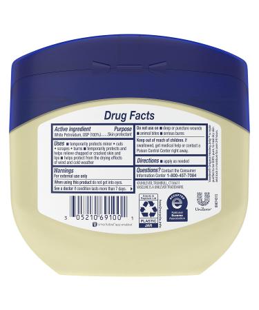 Vaseline Healing Jelly Original 144 ct - 100% Pure Petroleum for Dry, Cracked Skin & Eczema Relief - Buy Online on GoSupps.com