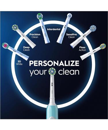 Oral-B Pro 1 Electric Toothbrush for Adults | 3D Cleaning | Christmas Gift | Gum Pressure Control | 2 Pin UK Plug | Blue - Buy Online on GoSupps.com