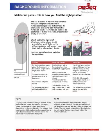 Pedag T-Form | German Made | Metatarsal Pads | Anatomically Correct | Metatarsal Arch Support | Vegetable Tan Leather | Self Adhesive | White | Size Med Fits EU 38-40 / US W 8-10 / US M 7 | 3 Pair Medium (EU 38-40/ US W8-10/7M) 3.0 - Buy Online on GoSupps.com