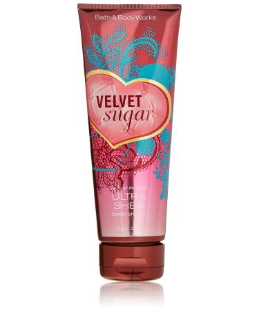 Bath & Body Works VELVET SUGAR 24 Hour Moisture Ultra Shea Body Cream 8 oz / 226 g