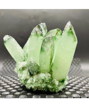 Natural Green Ghost Ghost Quartz Crystal Cluster Rock Suitable for Home HOMEZHOU (Color : 300-350g) - Buy Online on GoSupps.com