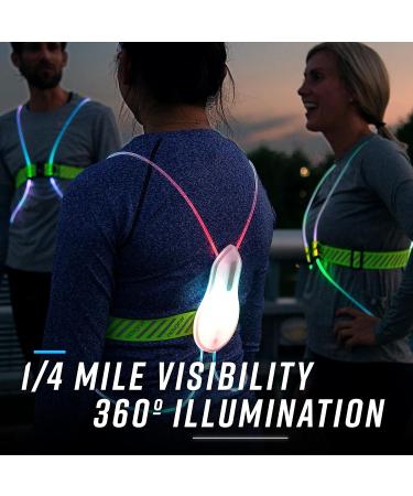 Noxgear Tracer360 Multicolor Illuminated Reflective Vest | Weatherproof for Running & Cycling | Medium-Large - Buy Online on GoSupps.com
