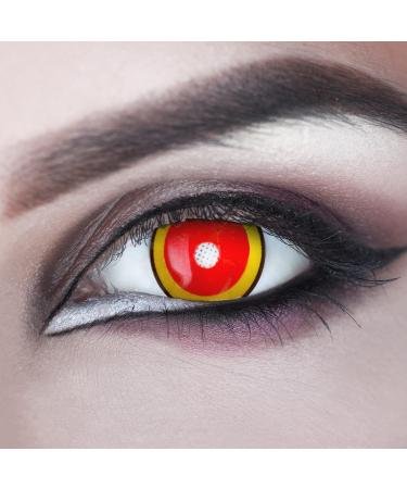 Rengoku Demon Slayer Colored Contact Lenses - Opaque Anime Cosplay Lenses for Halloween & Carnival - Free Lens Container - 1 Pair - Buy Online on GoSupps.com