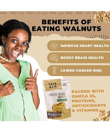 Organic Sprouted Maple Walnuts - 1 lb | TATA RAW - Buy Online on GoSupps.com