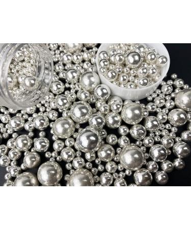 Edible Pearl Sugar Streusel Candies - 120g | Mixed Size Cake & Cupcake Decorations Ice Cream Toppers for Weddings & Parties - Buy Online on GoSupps.com