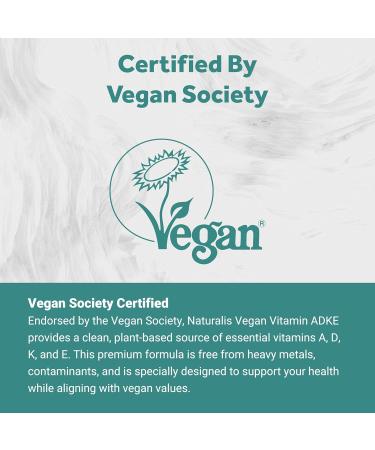 Naturalis Vegan Vitamin ADK with 50mg Tocotrienol and CoQ-10 | Nano-Emulsified in EVOO for Better Absoprtion | Non-GMO Soy Free and Vegan Society Certified | 60 Veggie Softgels (Carrageenan Free) 60 Count (Pack of 1) - Buy Online on GoSupps.com