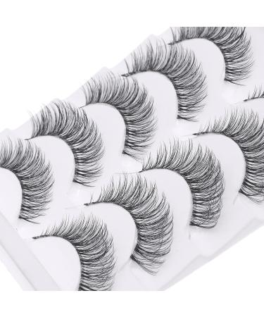 KSYOO Natural Look False Eyelashes - 5 Pairs of 14mm Soft Small Faux Mink Wispy Lashes for Daily Makeup - Buy Online on GoSupps.com