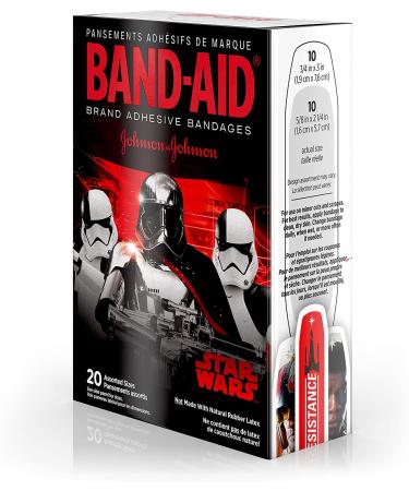Band-Aid Star Wars Assorted Adhesive Bandages - 20 Count - Buy Online on GoSupps.com