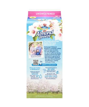Almond Breeze Blue Diamond Vanilla Almond Milk 64oz - Lactose Free - Buy Online on GoSupps.com