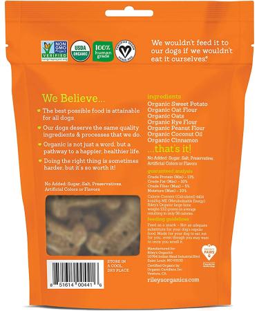 Riley's Organics Sweet Potato Bone - Large Dog Treats | Natural & Healthy - Buy Online on GoSupps.com