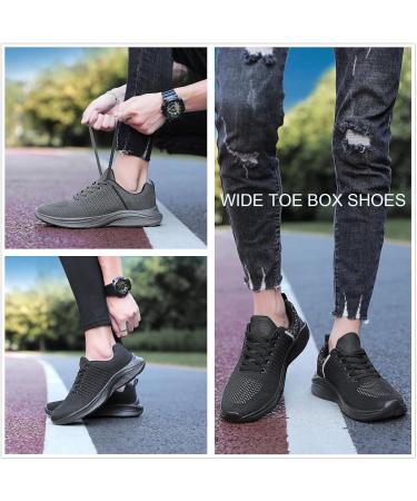 HECODI Wide Running Shoes for Men - Comfortable Breathable Damping Sneakers | Slippery Indoor Jogging Shoes | 40 EU Far Red - Buy Online on GoSupps.com
