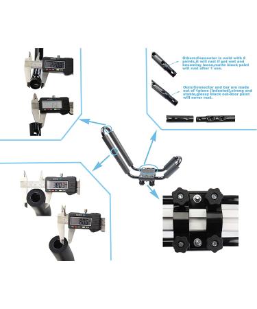 2 Pairs Heavy Duty Kayak Rack with Ratchet Tie - Easy Mount on Car Roof Top Crossbar for Kayak Canoe Boat Surf Ski - J-Bar Rack - Buy Online on GoSupps.com