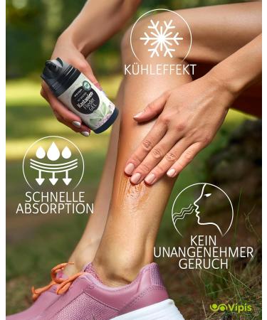  Vipis VIPIS Horse Chestnut Ointment Gel - Vein Ointment & Varicose Vein Cream with Purple & Menthol - Fast Absorbing & Cooling Cream for Spider Veins Tired & Heavy Legs Swollen Feet & Muscles - Buy Online on GoSupps.com