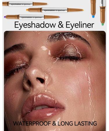 Purple Shimmer Eyeshadow Stick - Long Lasting Waterproof 2-in-1 Pencil & Eyeliner Hypoallergenic Cream for Stunning Eye Makeup - International Shipping Available - Buy Online on GoSupps.com