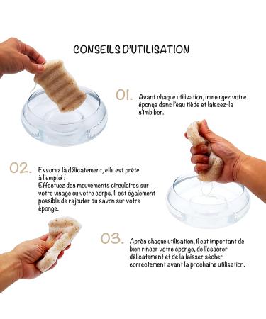 Konjac Organic Peeling Sponge Set - 2 Walnut Body Sponges for Gentle Cleansing | Eco-Friendly Natural Exfoliation - Buy Online on GoSupps.com