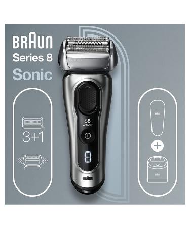Braun Series 8 8467cc Electric Razor for Men with Precision Trimmer - Galvano Silver - Buy Online on GoSupps.com