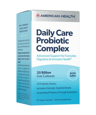 American Health Daily Care Probiotic Complex 60 Vegan Capsules