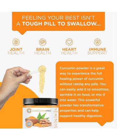 curcuminpro Complete Curcumin Bulk Powder | BioSoluble Organic Turmeric Curcumin Supplement | Natural Wellness Support | 90 Grams - Buy Online on GoSupps.com