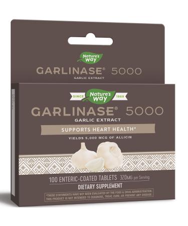 Nature's Way Garlinase 5000 320 mg  100 Enteric-Coated Tablets - Buy Online on GoSupps.com