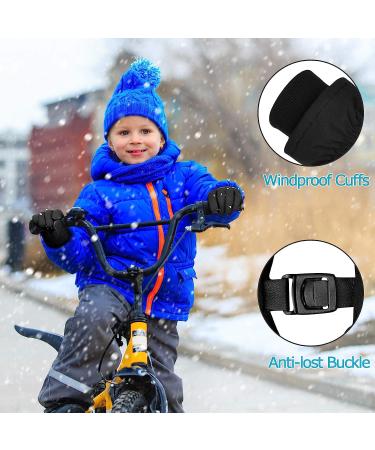 Yobenki Waterproof Ski Gloves - Kids Black Medium (5-6 years old) | Cold Weather Snowboarding & Skiing Gloves for Men, Women, & Kids - Buy Online on GoSupps.com