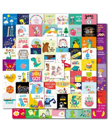 Lunch Box Notes & Jokes for Kids 120 Pcs Cute Positive Affirmation Cards Inspirational Motivational Cards Love Notes Design for Boy s and Girl s Lunchbox Back to School Gifts for Kids Students 120 Pcs Notes Cards & Joke Cards Lunch Cards
