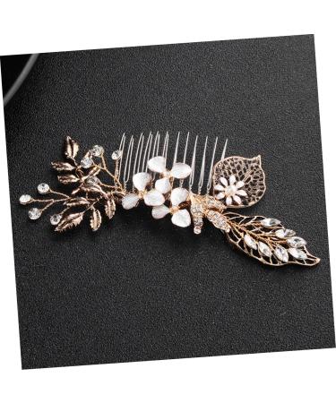 FRCOLOR 1pc Bridal Comb Women Headdress Pearl Hair Pin Bridal Side Comb Crystal Headpiece Wedding Hair Comb Hair Teasing Comb Tiara Bride Hair Comb Decorate Manual Women's Alloy - Buy Online on GoSupps.com