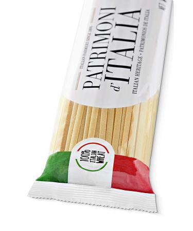 Patrimoni d'Italia Fettuccine 1 lb Yellow Dry Pasta - Authentic Italian Flavor - Buy Online on GoSupps.com