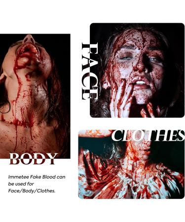 Immetee SFX Fake Blood Gel - 55g - Coagulated Stage Blood for Halloween & Special Effects Makeup - Buy Online on GoSupps.com