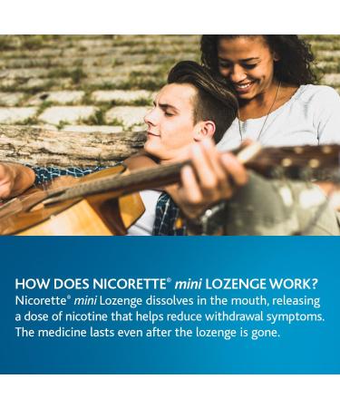 Nicorette Quit Smoking Lozenges - Fast-Acting Relief for Nicotine Cravings - Buy Online on GoSupps.com