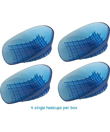 KidSole Full Coverage Shock Absorbing Heel Cups for Kids with Sensitive Heels, Spurs & Plantar Fasciitis - Deep Heel with Raised Sides (Blue, Sizes 2-7) - Buy Online on GoSupps.com