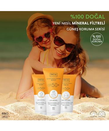INCIA Natural Baby Sun Cream - High protection SPF50 UVA UVB 50ml - Buy Online on GoSupps.com