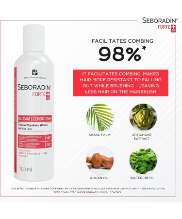 Seboradin Forte Hair Balm for Hair Loss & Thinning - 200ml Premium Conditioner with Vitamins & Natural Extracts - Hair Growth & Thickening Treatment - Hair Care Scalp Treatment - Buy Online on GoSupps.com
