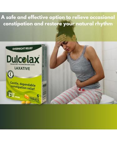 Bisacodyl 5mg Laxative Tablets 6 Count (Pack of 3 Total 18ct) - Buy Online on GoSupps.com
