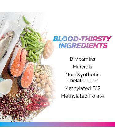 Livingood Daily Iron Supplement for Women & Men Blood Support Formula with Chelated Iron Methylated B12 Vitamin C Zinc & Folate Vegan Non GMO Gluten Free Allergen Free 30 Capsules - Buy Online on GoSupps.com